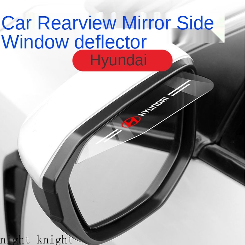 For Hyundai  Kaca Spion Samping Mobil Rain Visor Alis Terlihat Sun Shade Snow Guard Weather Shield Cover Auto Accessories