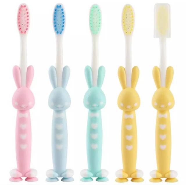 INFY - R617 Set Sikat Gigi anak Motif Animal Lucu 4pcs MURAH - Set 4pcs Kids Animal Toothbrush Colorfull