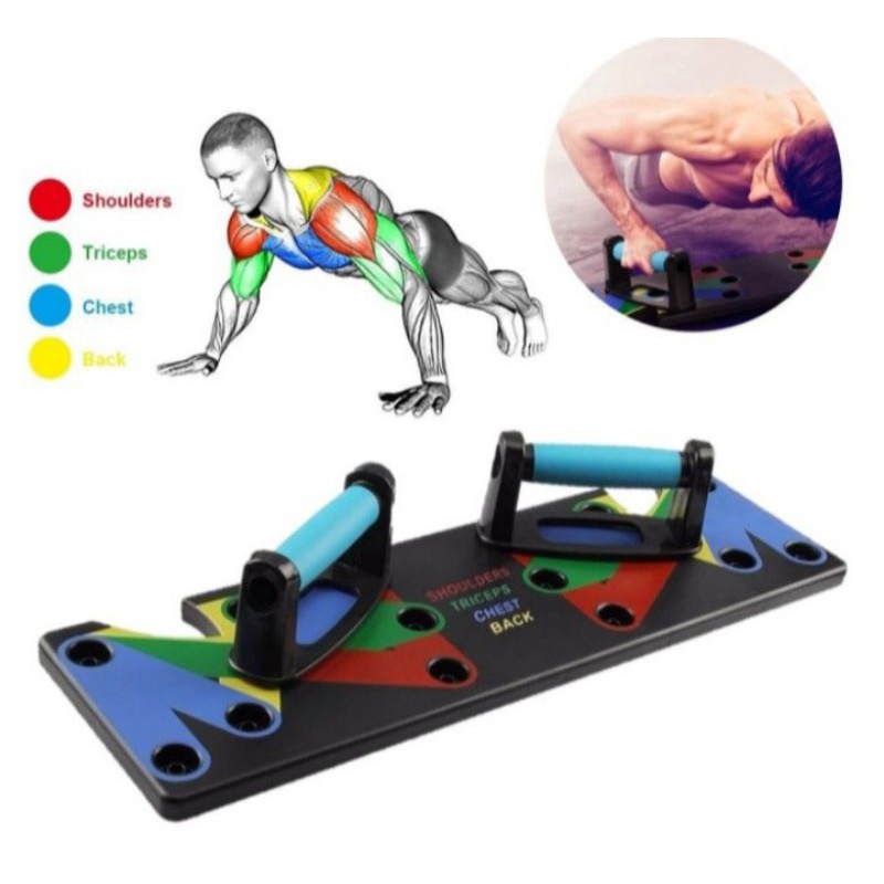 PUSH UP BAR BOARD PORTABLE ALAT FITNESS WORKOUT SPEED PAPAN BANTU OLAHRAGA GYM PUS UP DI RUMAH KUALITAS BAGUS KUAT