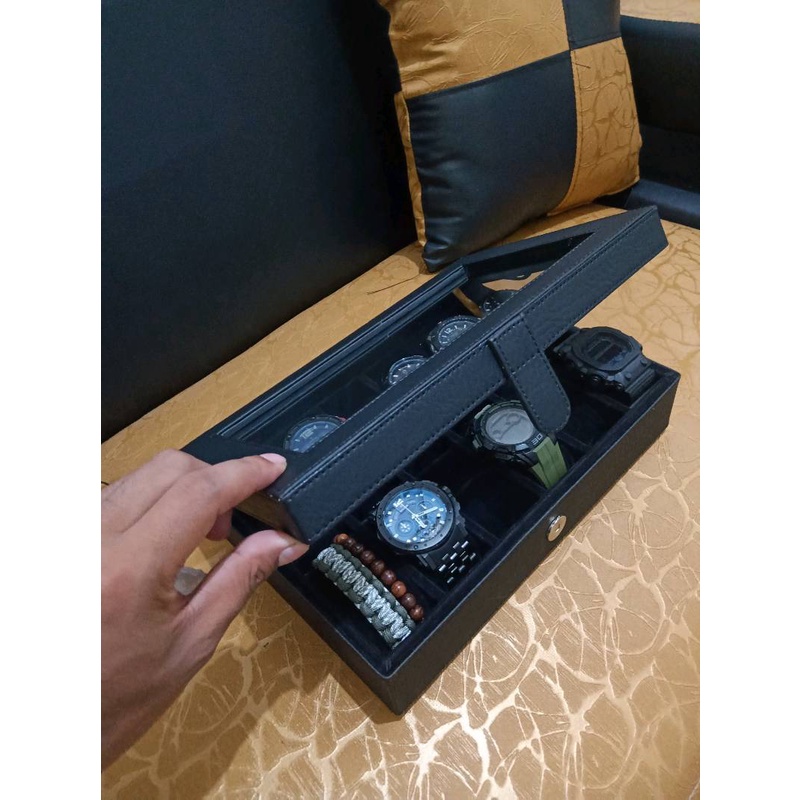 Kotak Tempat Jam Tangan Isi 12 Box Jam Watch Box