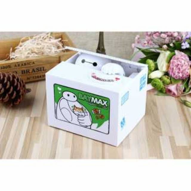 [ COD ] Celengan Koin Stealing Baymax Unik Nabung Simpan Uang Tabungan Lucu Kapasitas Besar Receh Ua