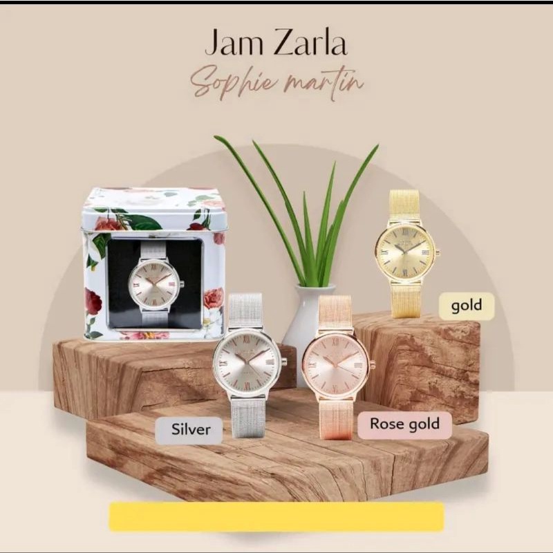 Sophie Martin Jam Tangan Wanita Zarla Gold, Rose Gold, Silver Sophie Martin Paris