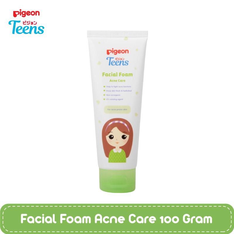 Pigeon Teens Facial Foam 100gr- Pigeon Sabun Cuci Muka Kulit Berminyak, Jerawat, Normal 100gr