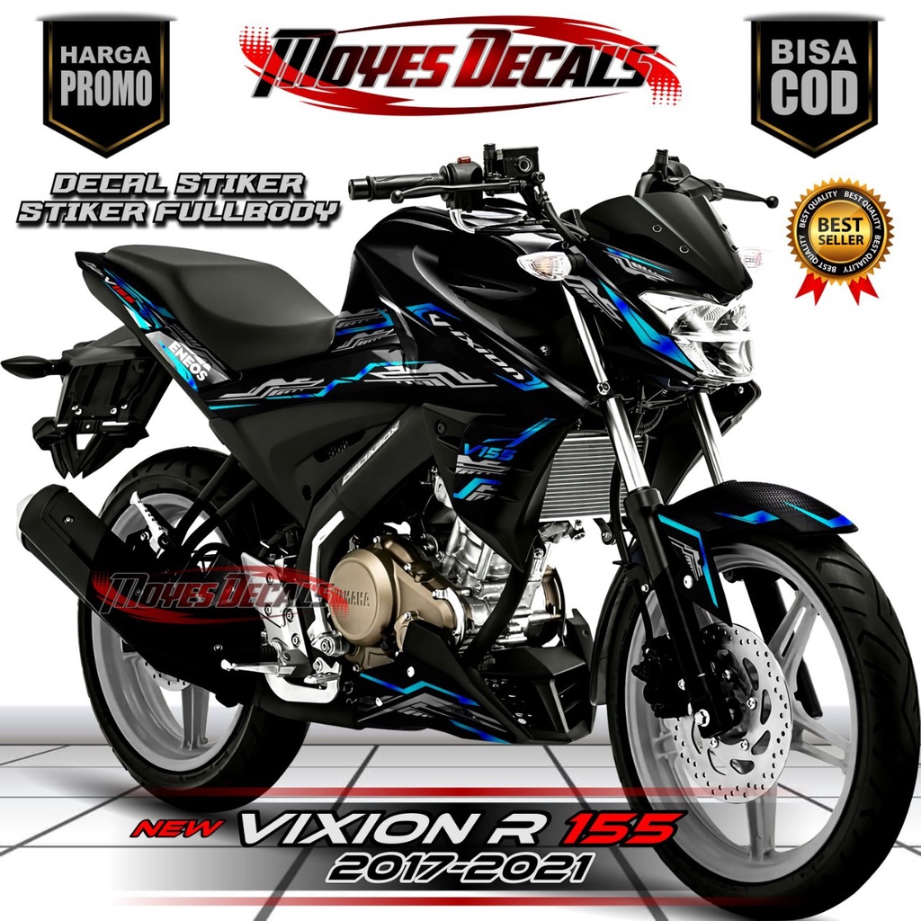 Decal Stiker Variasi Fullbody New Vixion R Matrik line Biru- Dekal Stiker Vixion R 2020 Vareasi warn
