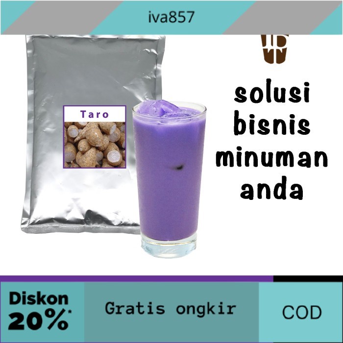 

PROMO Bahan Minuman Bubuk Talas Jepang. Taro Bubble Tea Drink Powder GRATIS ONGKIR