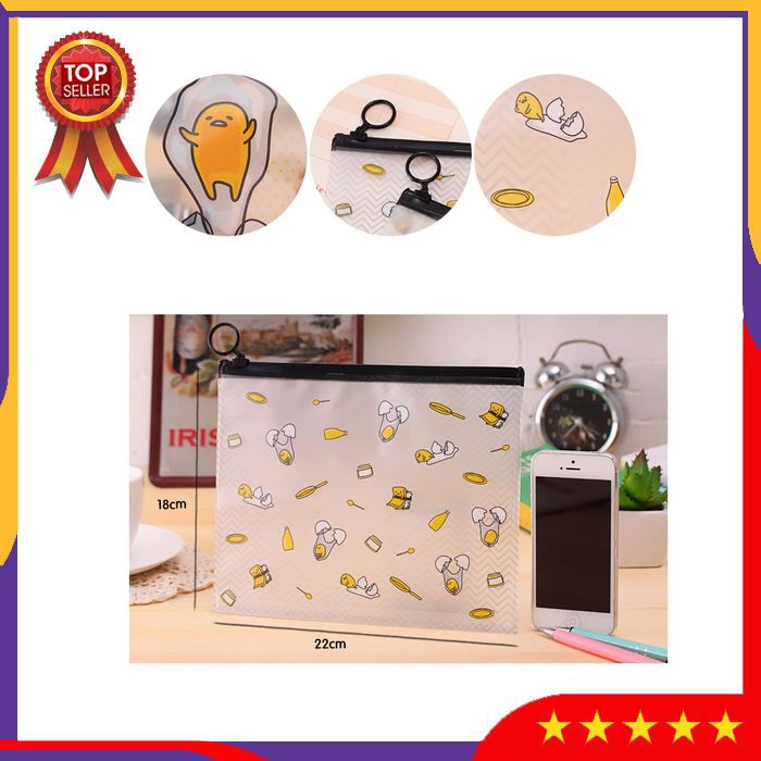 

VBS5 Tempat Pensil Egg Cartoon A5 Stationery Pencil Case Alat Tulis Pensil Perlengkapan Sekolah
