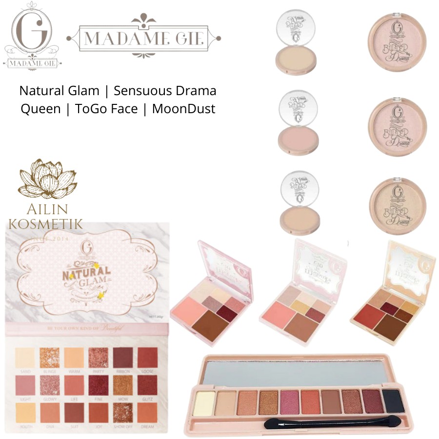 MADAME GIE Natural Glam | Sensuous Drama Queen | ToGo Face | MoonDust | BlindedByDrama