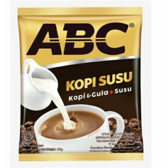 

ABC kopi susu sachet 10 pcs.