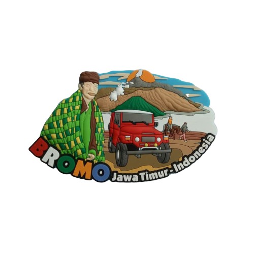 Magnet Kulkas Cenderamata Bromo Jawa Timur Indonesia souvenir - N.1218