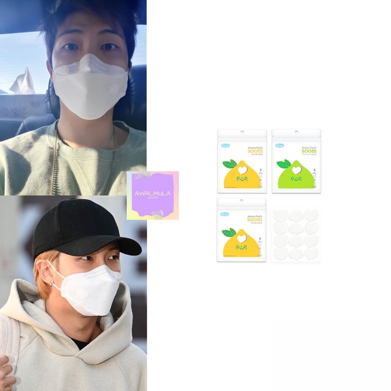 (PO) OFFICIAL SOOM Anti Bacterial Aroma Patch Fragrance Sticker worn by BTS RM