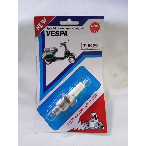 Busi Vespa rxking f1z tornado drat pendek t5999 ngk