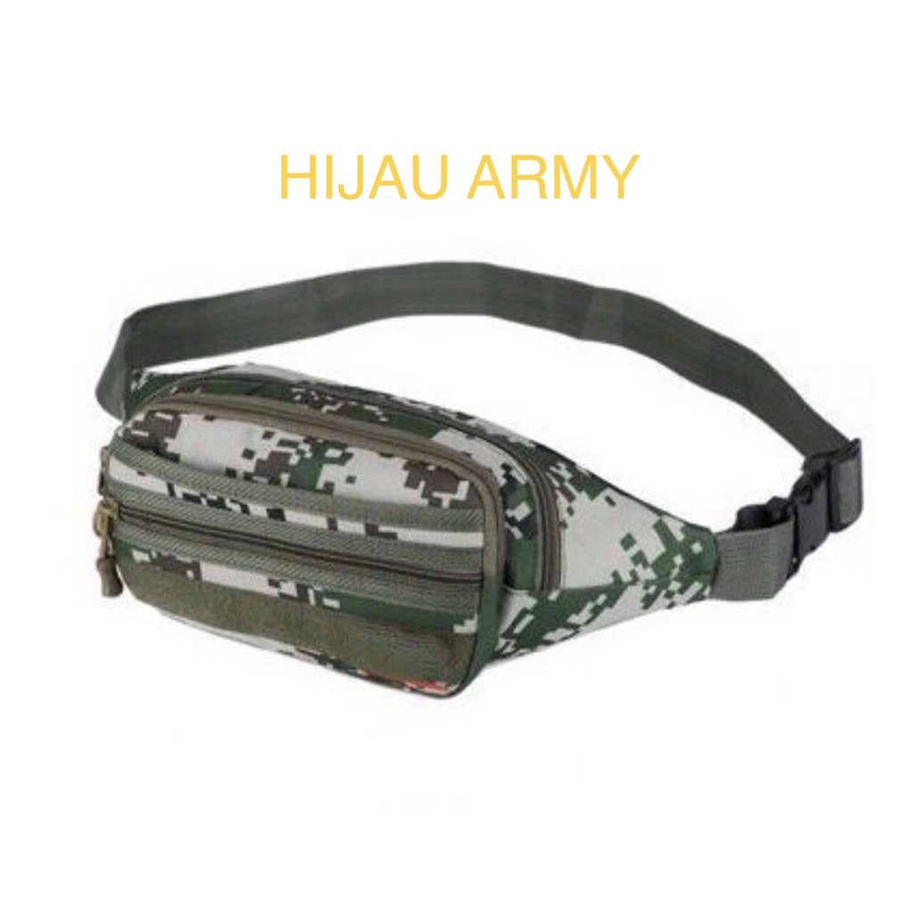 SEPADOO Tas Pinggang Army Pria Tas Selempang Kualitas Impor