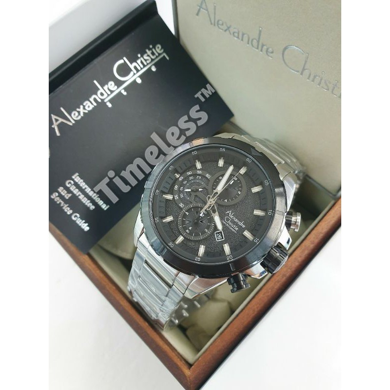 Jam tangan pria alexandre christie ac 6508 MC Silver