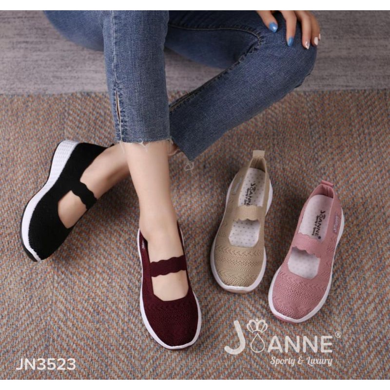 RESTOCK!! [ORIGINAL] JOANNE FlyKnit Flats Shoes Sepatu Wanita #JN3523