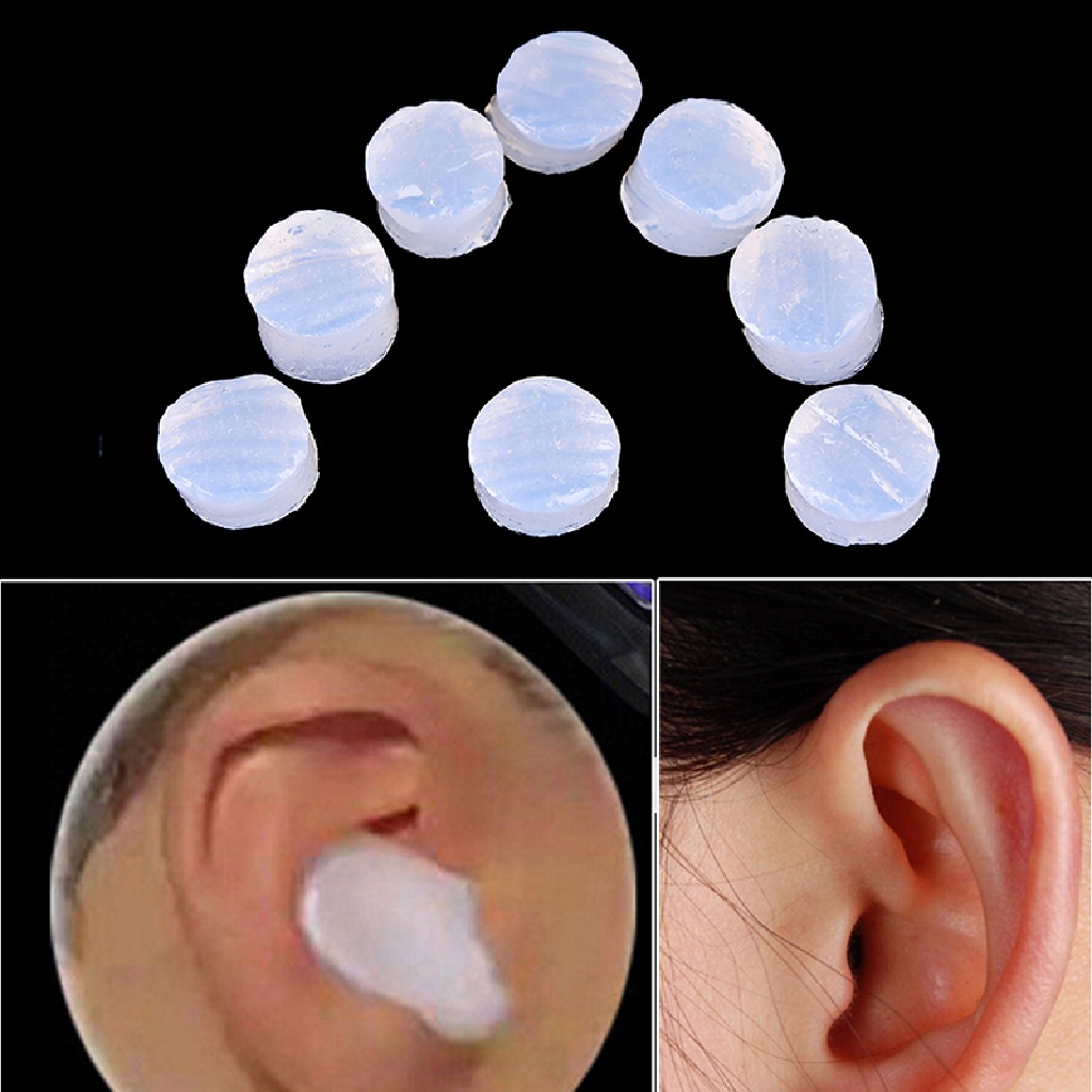 [OOID] New 4Pcs Soft Comfortable Water Swimming Silicone Earplugs Sleep Noise Reducing ID