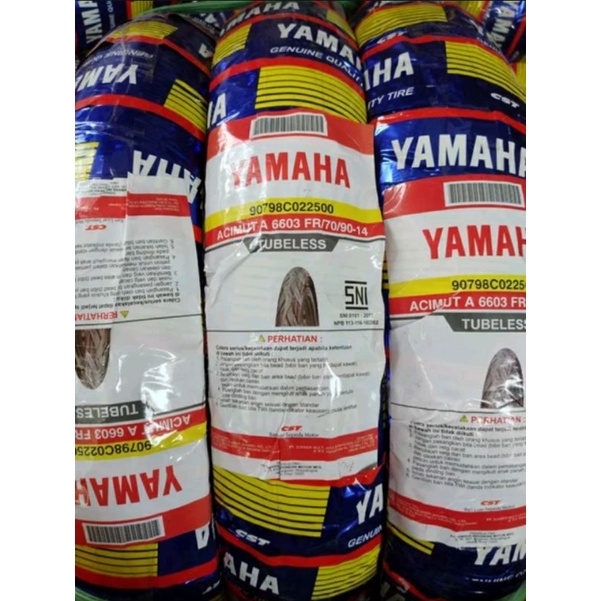 Ban luar tubeless yamaha mio depan 70 90 14 original yamaha