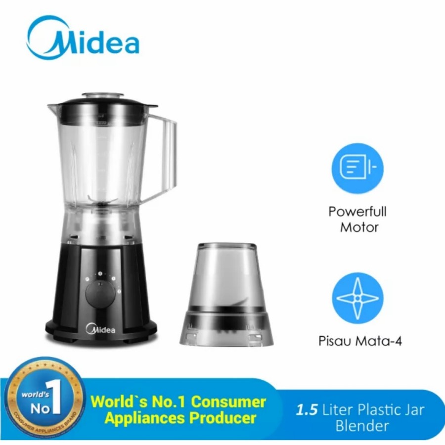 MIDEA BL 11975 BA Blender Plastik Blender Jus BL-11975 Hitam bagooess