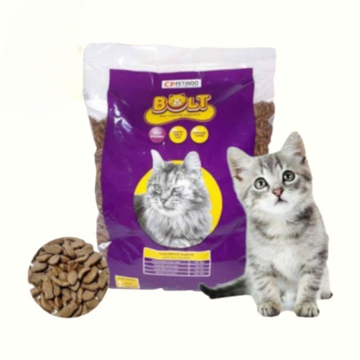 BOLT CAT FOOD pakan kucing kemasan hemat