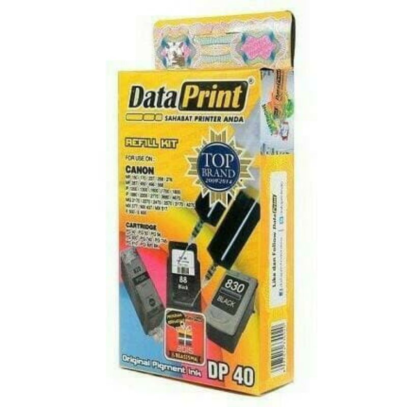 REFIILL DATAPRINT DP 40 HITAM, TINTA SUNTIK PRINTER CANON,  DATA PRINT REFILL DP40 HITAM,