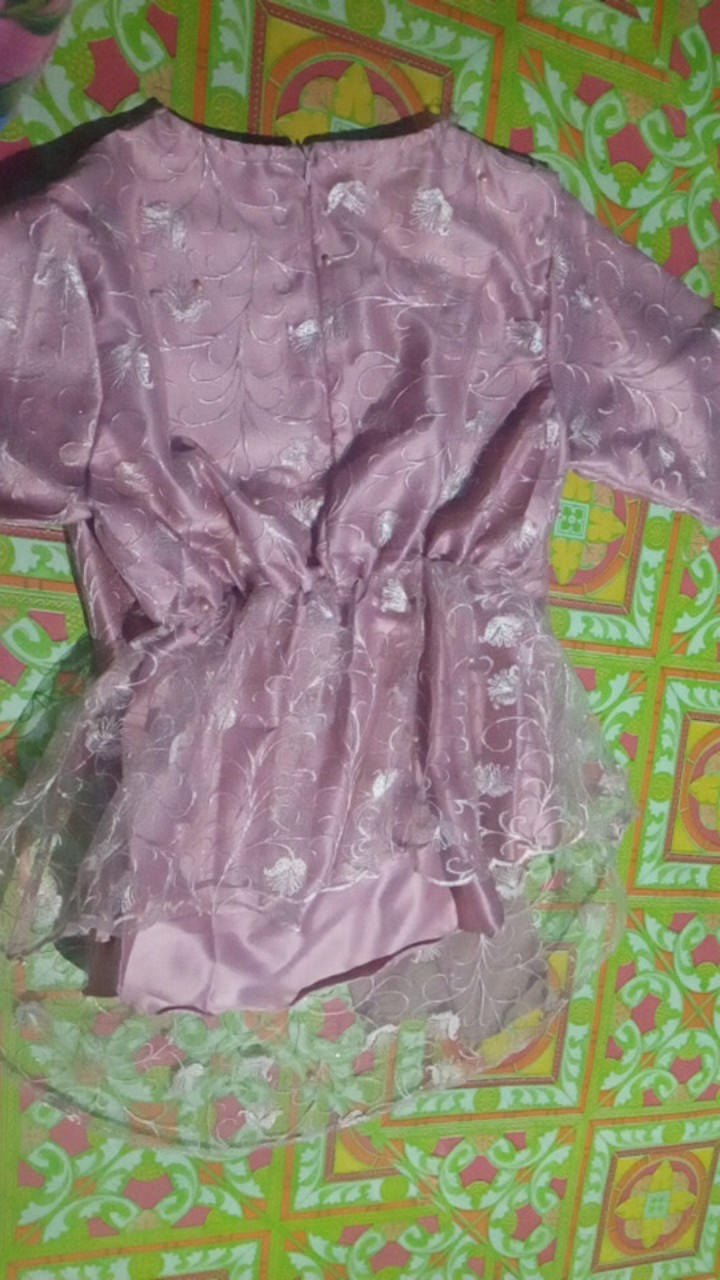 Nyk Batik - Batik Couple Paula Tulle Slendang Payet Mutiara | Couple Kondangan