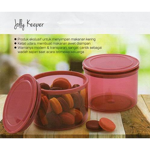 Tupperware Jolly Keeper 1,7 Litter 1 set isi 2 pcs