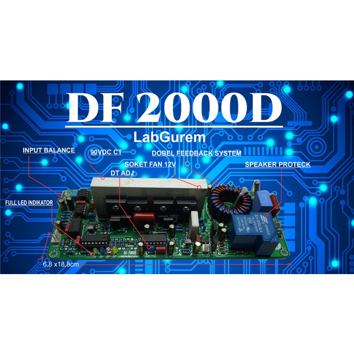 CLASS D D2K DOBEL FEEDBACK DF 2000D
