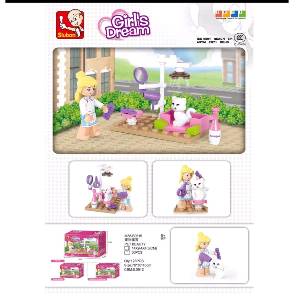 Mainan Lego Sluban Pet Beauty