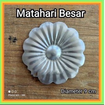 Bunga matahari Besar plat ornamen tralis pagar besi tempa berkualitas