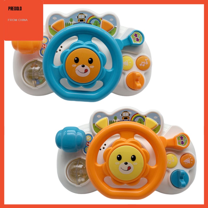 [In Stock] Kids Simulated Driving Steering Wheel Toy Educational Sound Light Toy