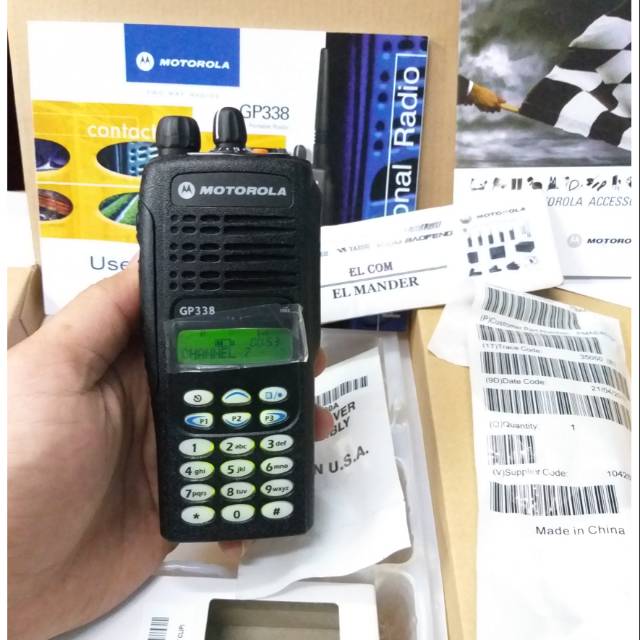 HT MOTOROLA GP 338 UHF ORIGINAL - JUAL HT MOTOROLA GP338 UHF GARANSI RESMI MURAH
