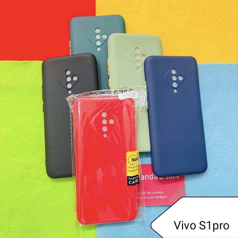 Case Vivo S1pro Babycase + Pelindung Kamera, Makaron Full Color (PsS)