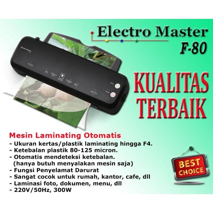 

Mesin Laminating / Laminating Machine ELECTRO MASTER F80.