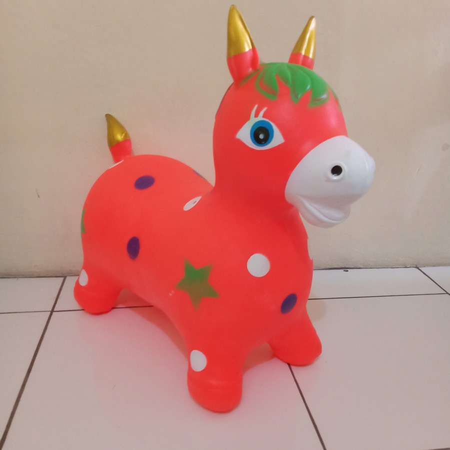 Hewan Musik / Jumping Animal / Kuda Karet ( ada suara dan lampu )