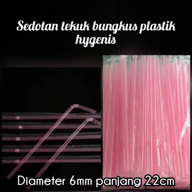 Sedotan steril bungkus plastik