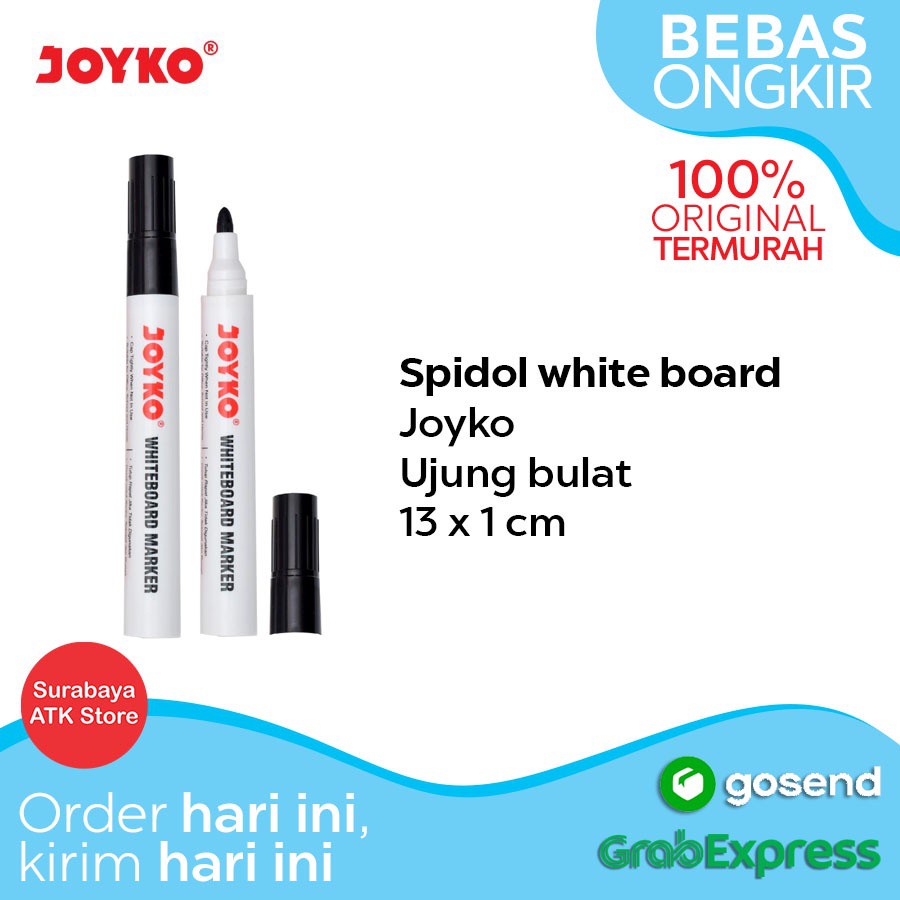 

Whiteboard Joyko Spidol Papan Tulis Marker WM-28