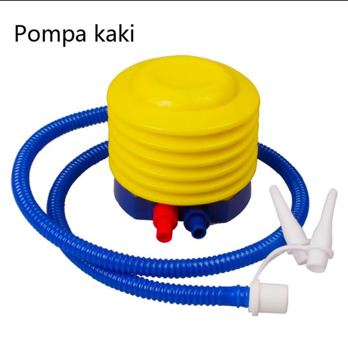 Pompa Angin Injak Manual / Air Pump Ban Renang - Kuning biru