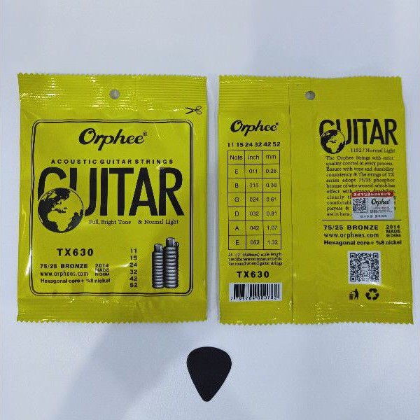 Senar Gitar Orphee Akustik TX630 / senar guitar Orphee Akustik 011