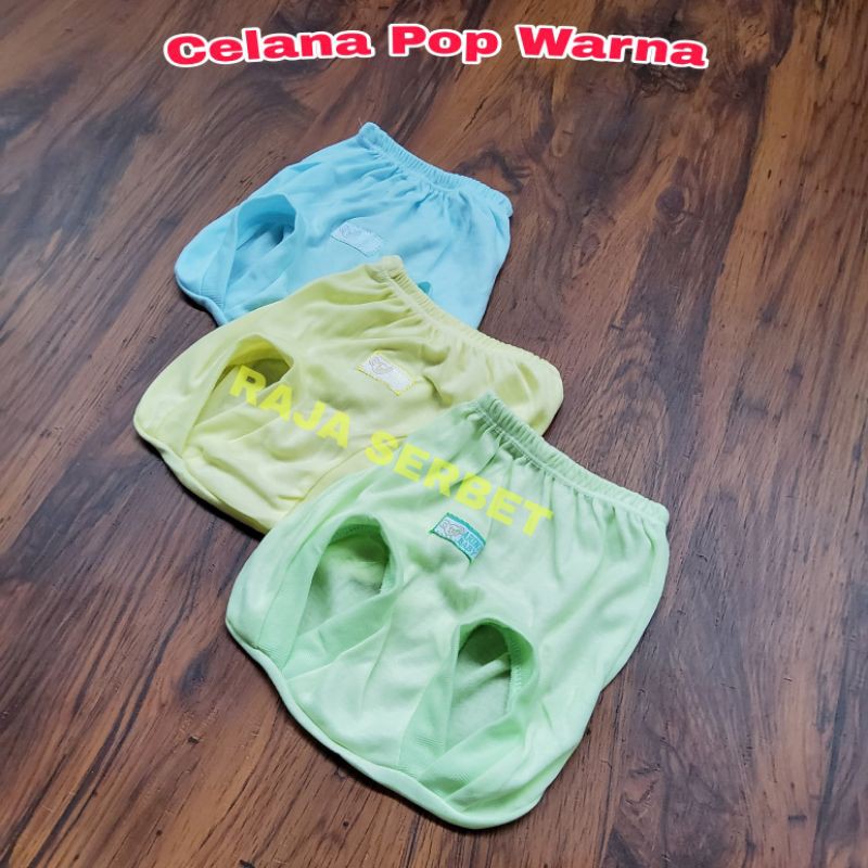 Celana pop warna isi 3 Pc