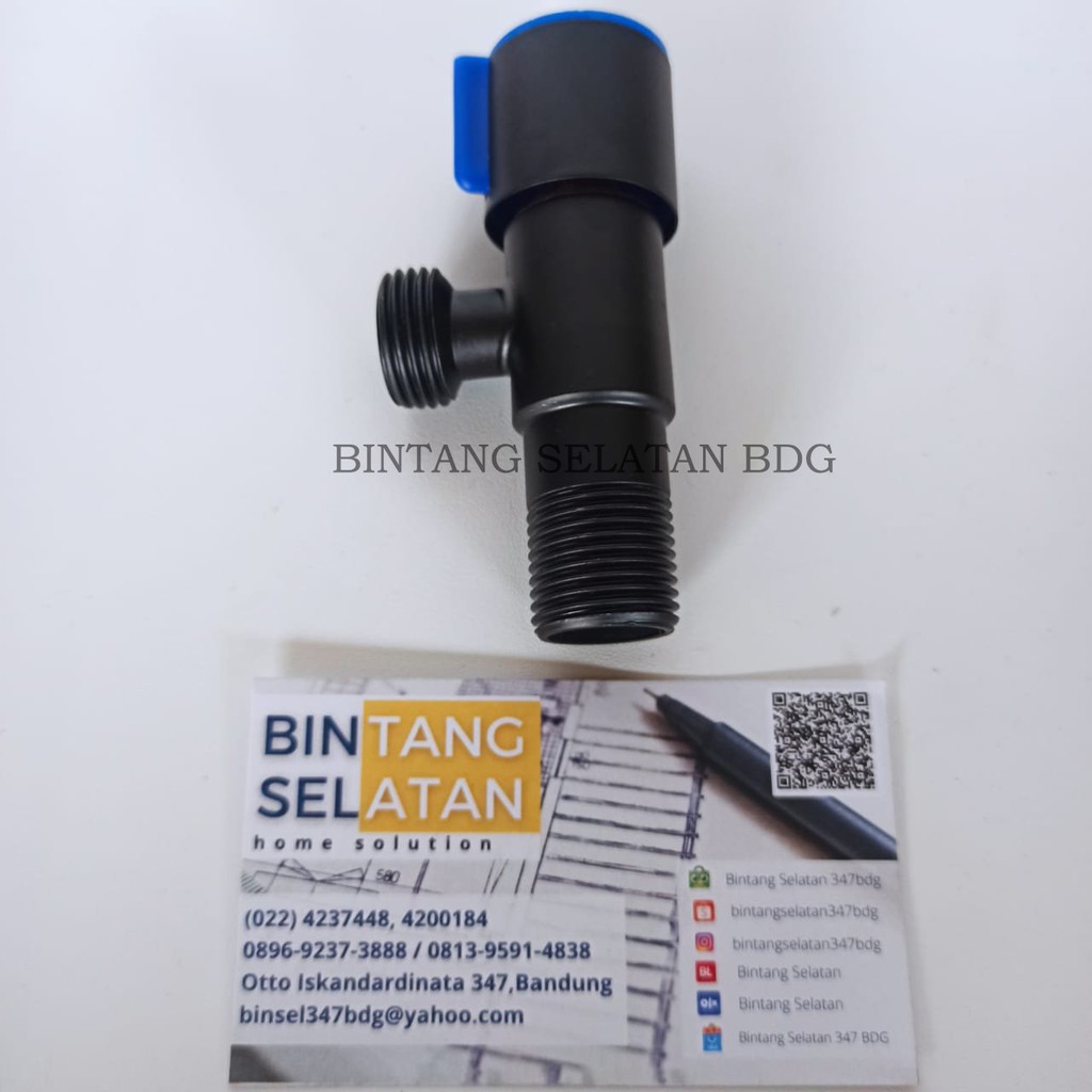 STOP KRAN SINGLE HITAM STOP VALVE STAINLESS DOPP BLACK SERIES