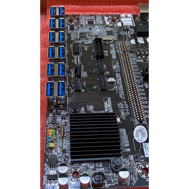 MINING MOTHERBOARD BTC B250C 12 SLOT USB RISER - STABIL &amp; HEMAT ENERGI