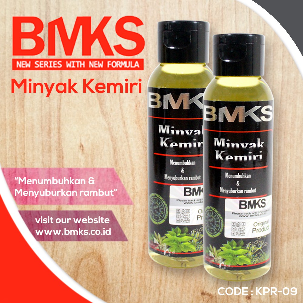 [1+1] Minyak Kemiri BMKS Natural BPOM Original - Black