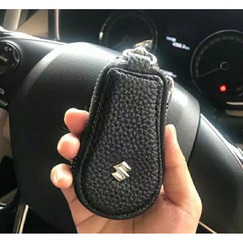 Dompet STNK MOBIL/MOTOR Gantungan Kunci Kulit Sintetis Kualitas Premium