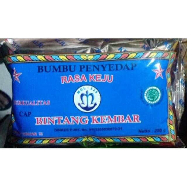 

Bumbu penyedap bubuk rasa keju cap bintang 250gr