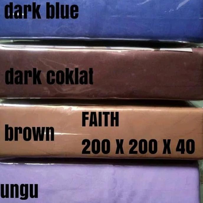 SPREI KATUN JEPANG / SPREI POLOS&SALUR 200X200X40 KATUN JEPANG ORI