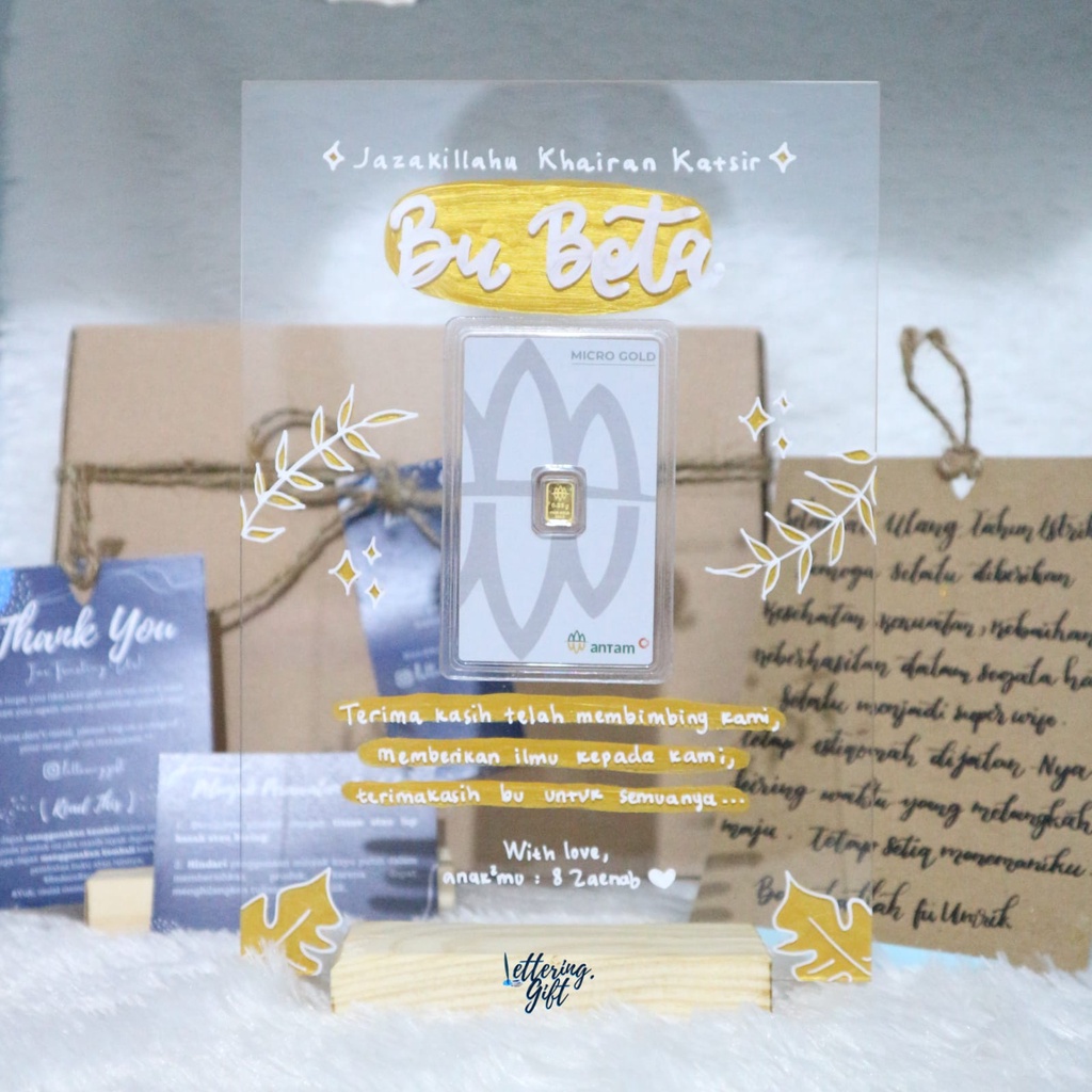 008 KADO NIKAH | KADO WISUDA | KADO ULANG TAHUN | KADO AKRILIK MINIGOLD