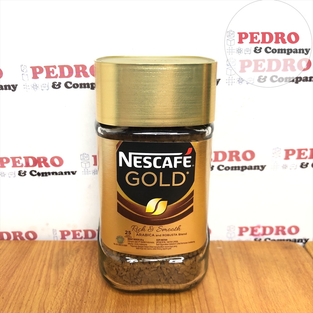 

Nescafe gold rich and smooth 50 gram - kopi coffee refill botol kaca