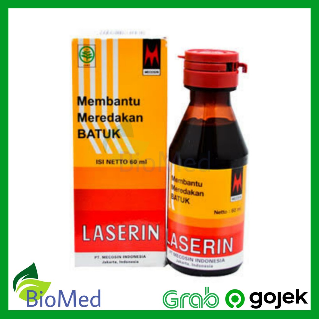 LASERIN SIRUP 60 ml - Obat Batuk Herbal Masuk Angin Sakit Tenggorokan