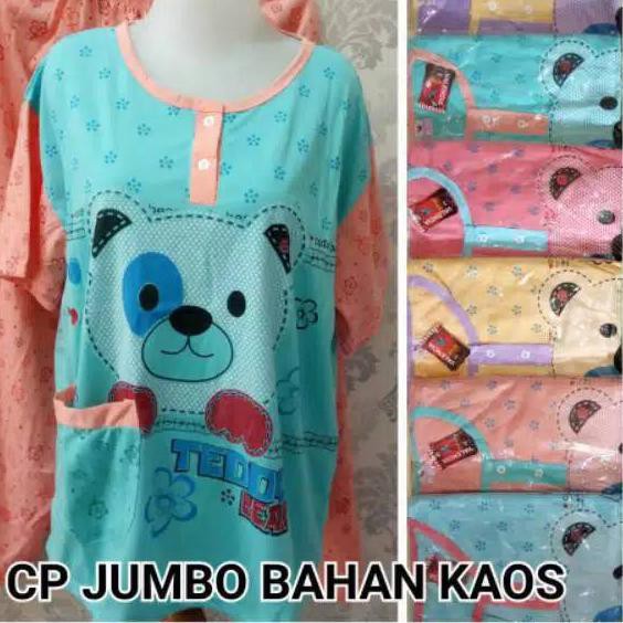 SKV OBRAL....CP JUMBO XXXL BAHN KAOS TEBAL BABY DOLL LARIS