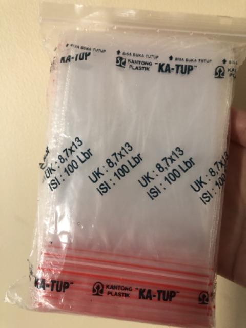 Kantong Plastik Klip 8.7x13 Isi 100. Klip Serbaguna