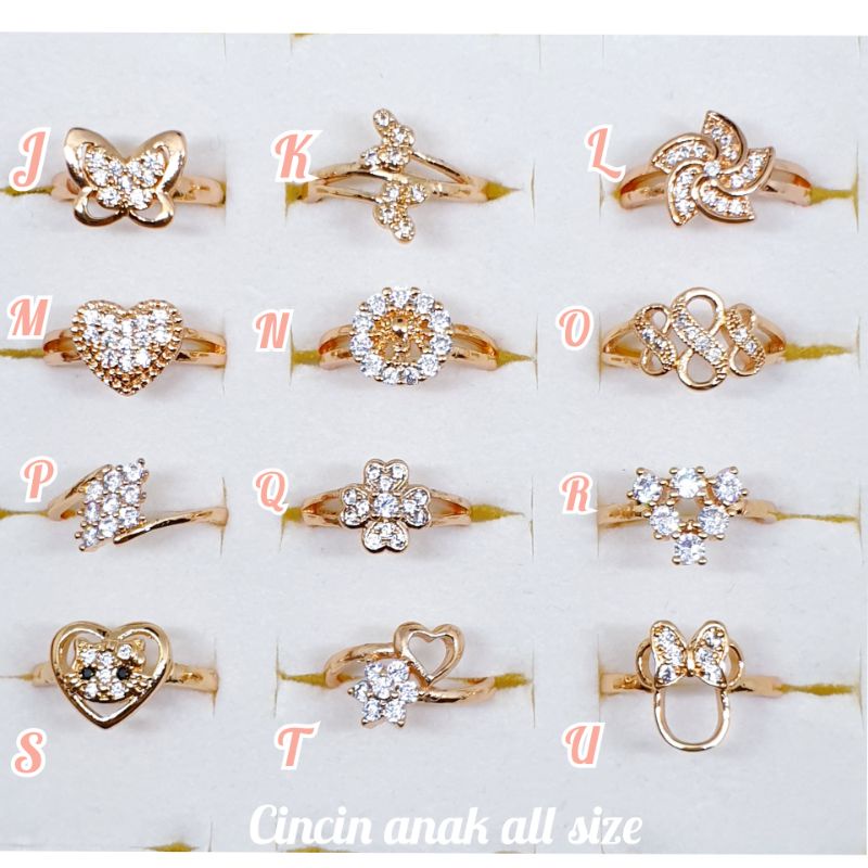 New Cincin anak hello Kitty lapis emas CA-10